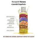 Verana 100% natürliches Gesichtsmassageöl Lavendel Grapefruit 250ml
