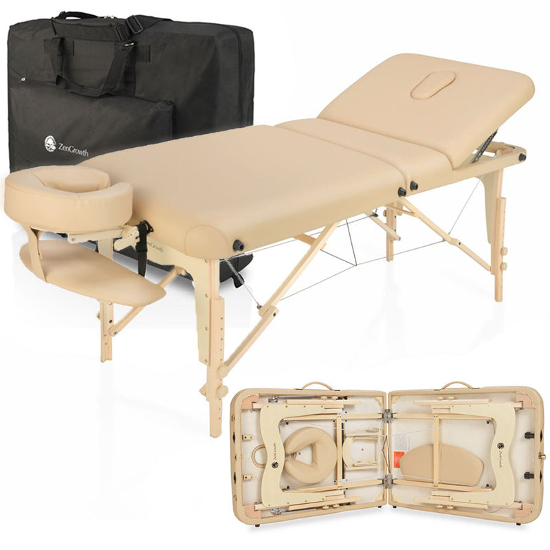Second Chance ZENGROWTH Klappbare Massageliege Nimman Beige 71cm
