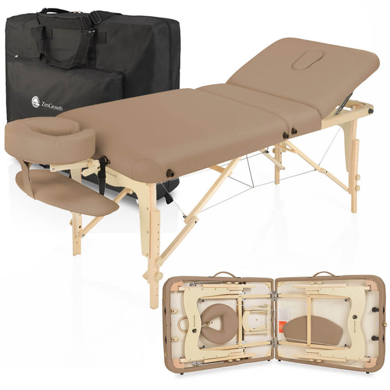Second Chance ZENGROWTH Klappbare Massageliege Nimman Mocca 71cm