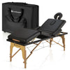 ZenGrowth Oslo klappbare Massageliege 71 cm Schwarz