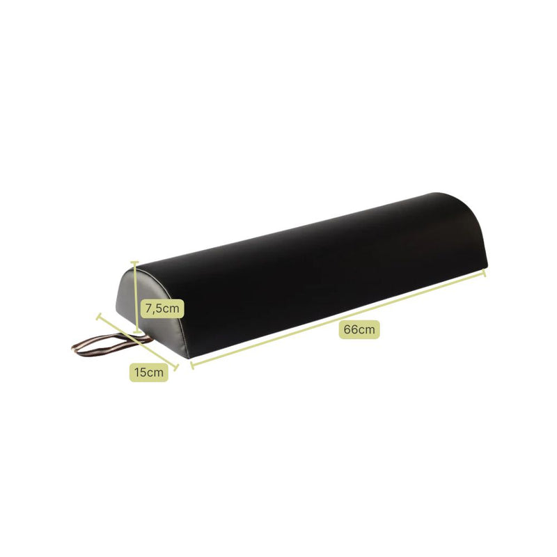 Frottee-Knierollen-Bezug halbrund 66cm Schwarz von ZENGROWTH