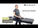 ZENGROWTH Klappbarer Massagetisch Athleten-Schwarz 63.5cm