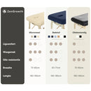 Frottee-Spannbetttuch Massageliege Schokobraun mit Aussparung ZENGROWTH