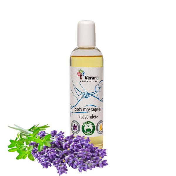 Verana 100% Natürliches Massageöl Lavendel 250ml